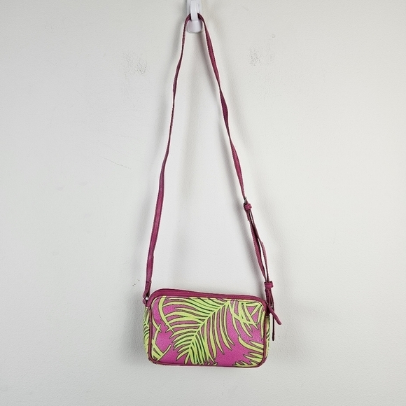 Vera Bradley "PALM FRONDS" Small CROSSBODY BAG - Picture 7 of 10